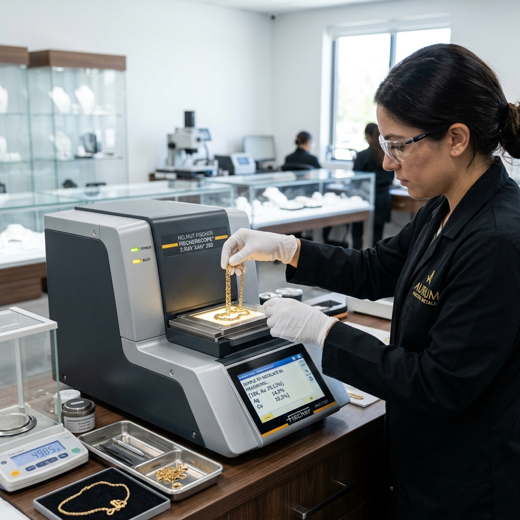 Gold purity testing at home
